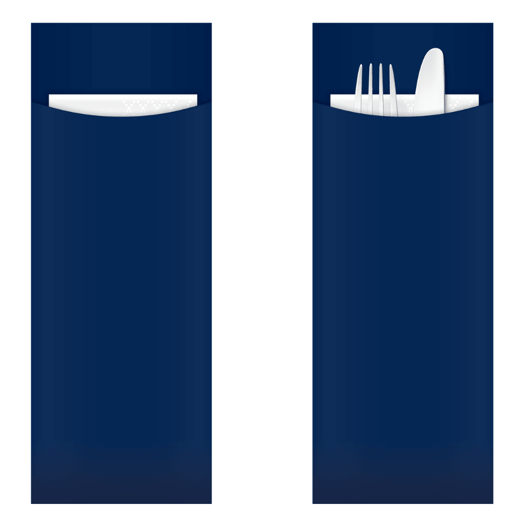 ⚓ Elevate Your Food Service Presentation with the Yiassoo Slim Navy Cutlery Pouch ⚓