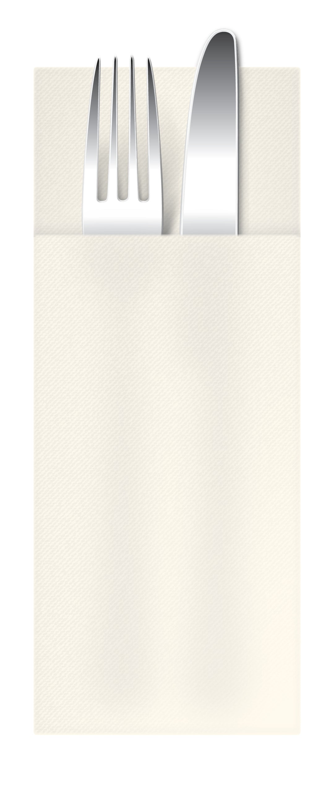 airlaid cutlery pouch with cutlery