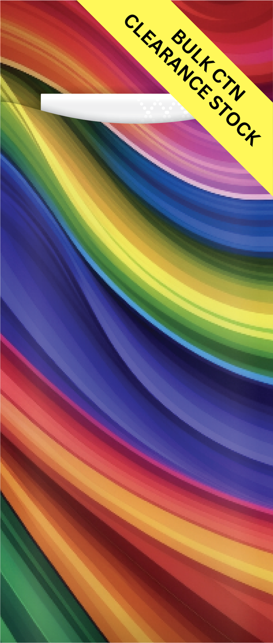 RAINBOW CUTLERY POUCH WITH BULK CTN CLEARANCE STOCK LABEL