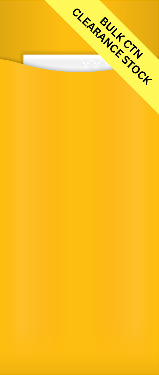 "Introductory Special" Yiassoo Yellow Paper Cutlery Pouch 85 x 200mm with 3ply White Napkin