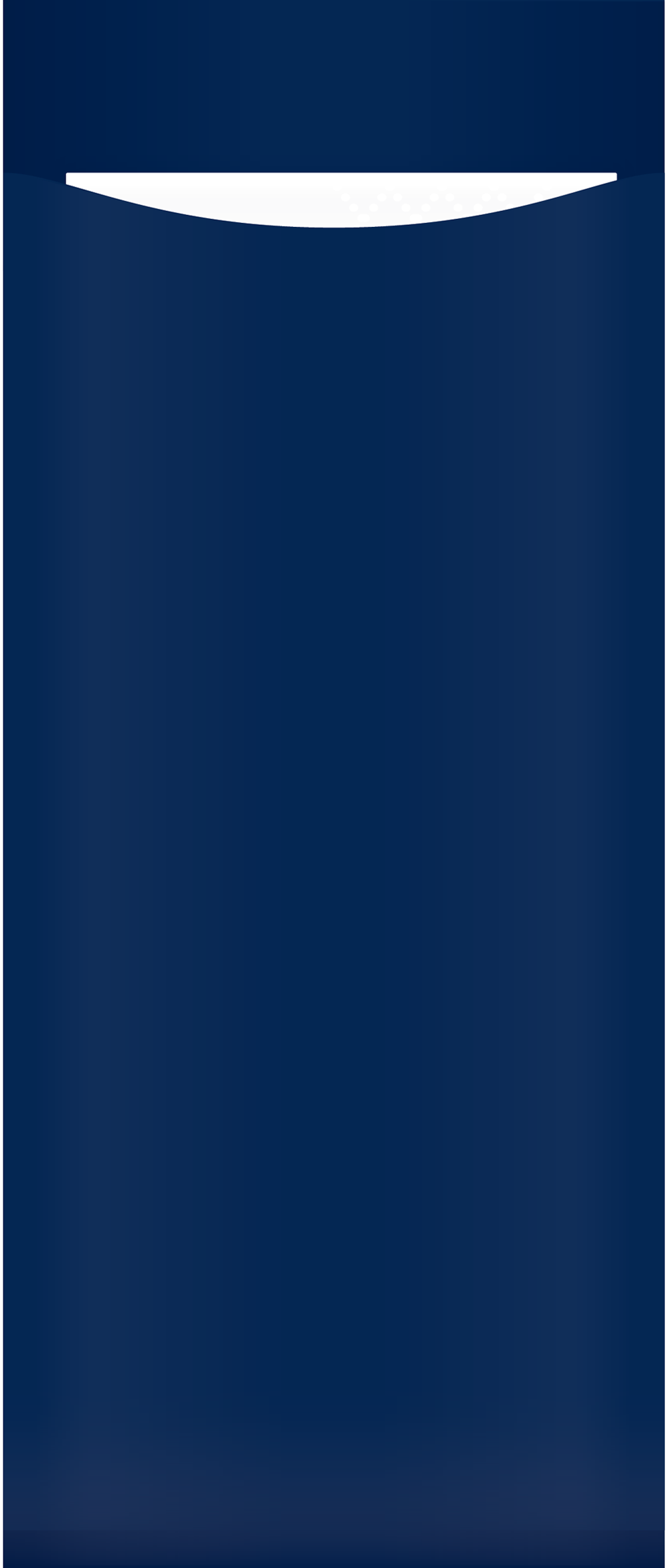 Yiassoo Deluxe Navy Cutlery Pouch with White Napkin