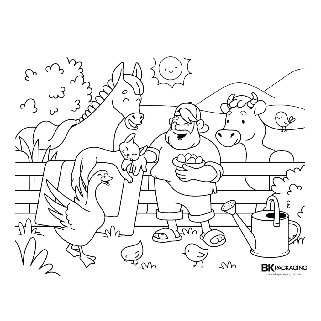 KIDS PLACEMAT DESIGN 1 FARMYARD