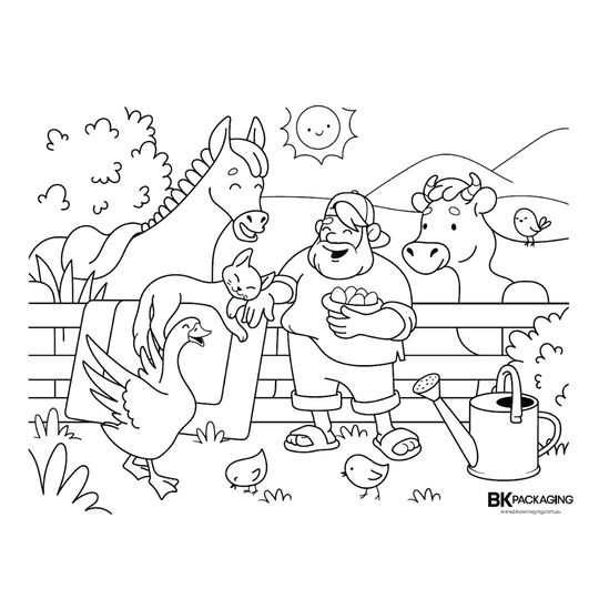 KIDS PLACEMAT DESIGN 1 FARMYARD