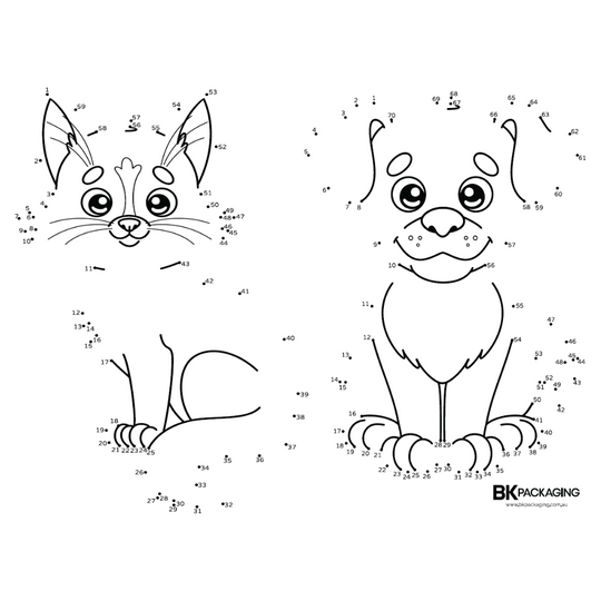 KIDS PLACEMAT JOIN THE DOTS PUSSY CATS