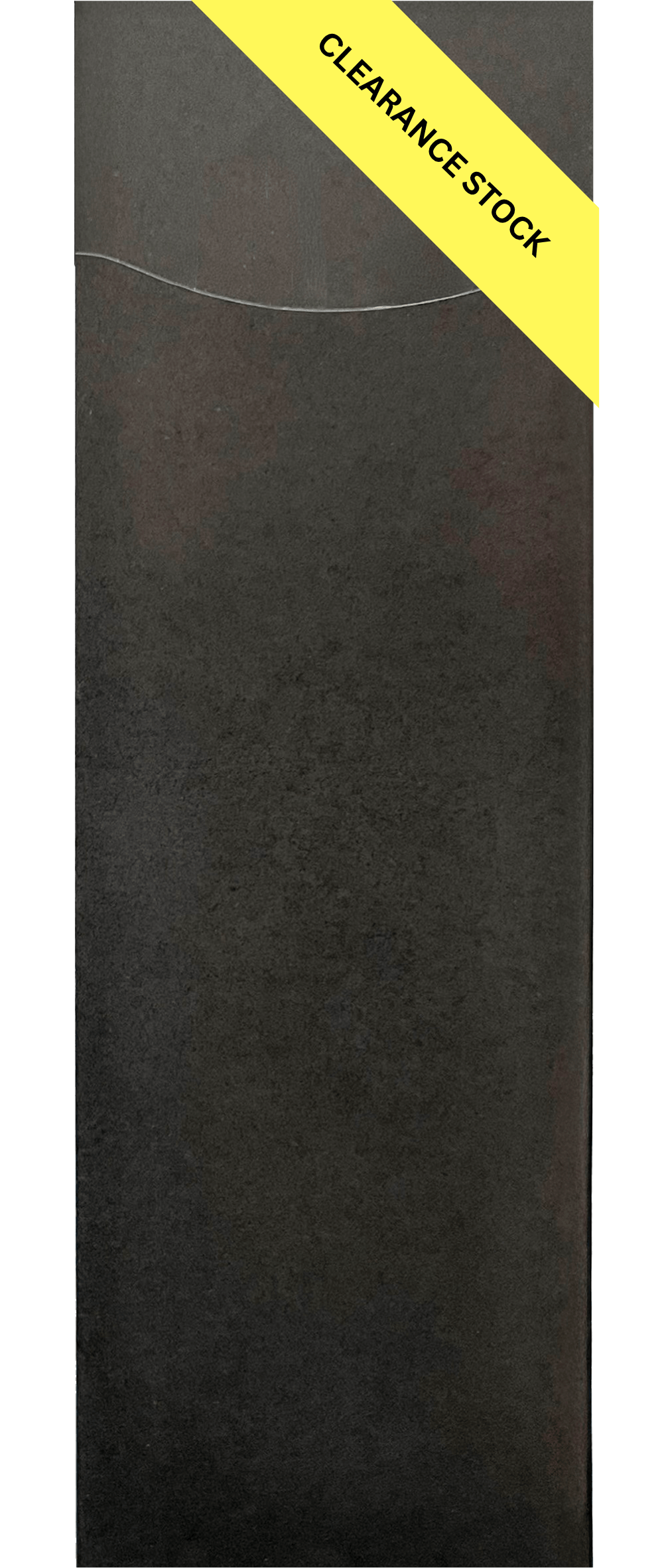Smokey black paper cutlery pouch no napkin with clearance stock label