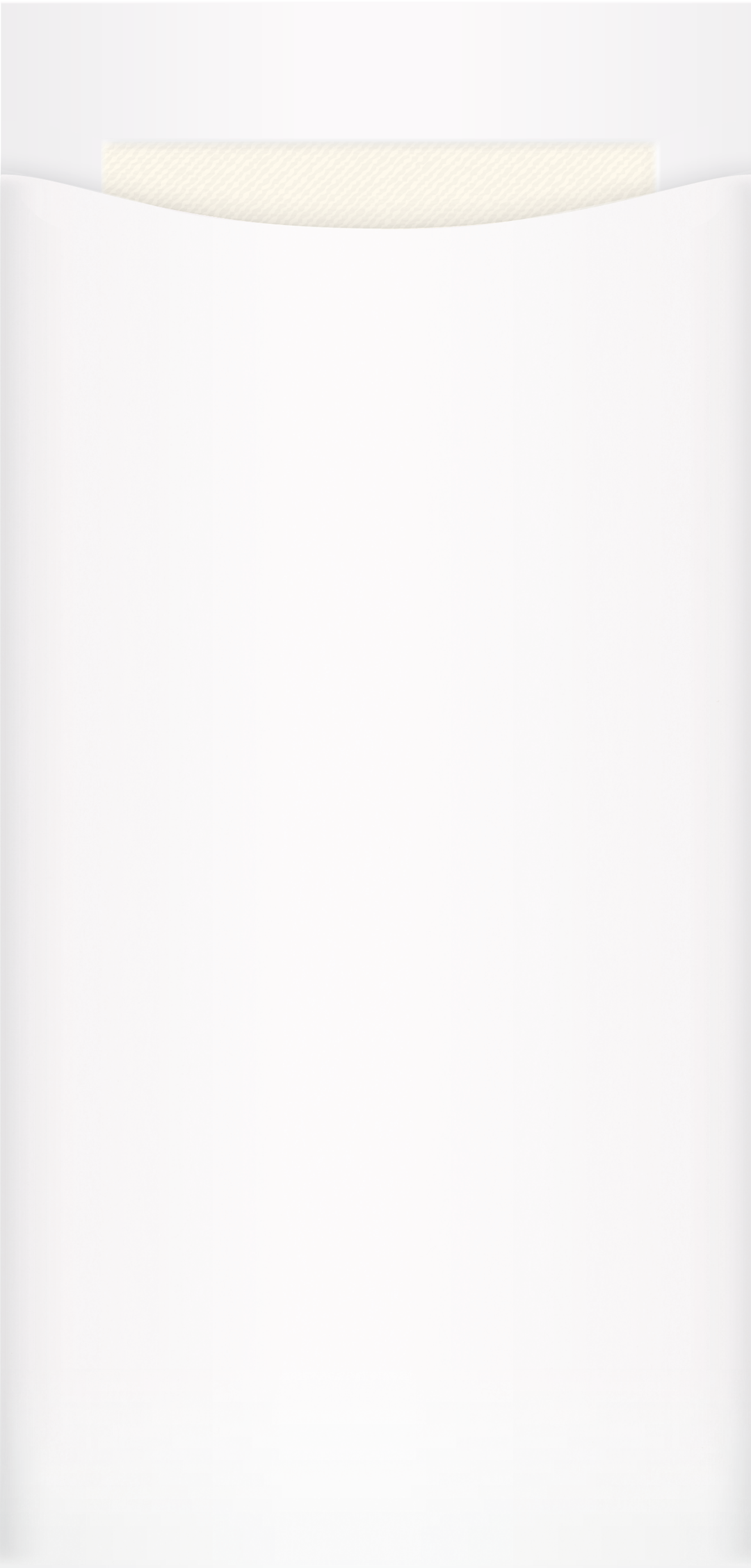premium white pouch 110x230mm airlaid napkin