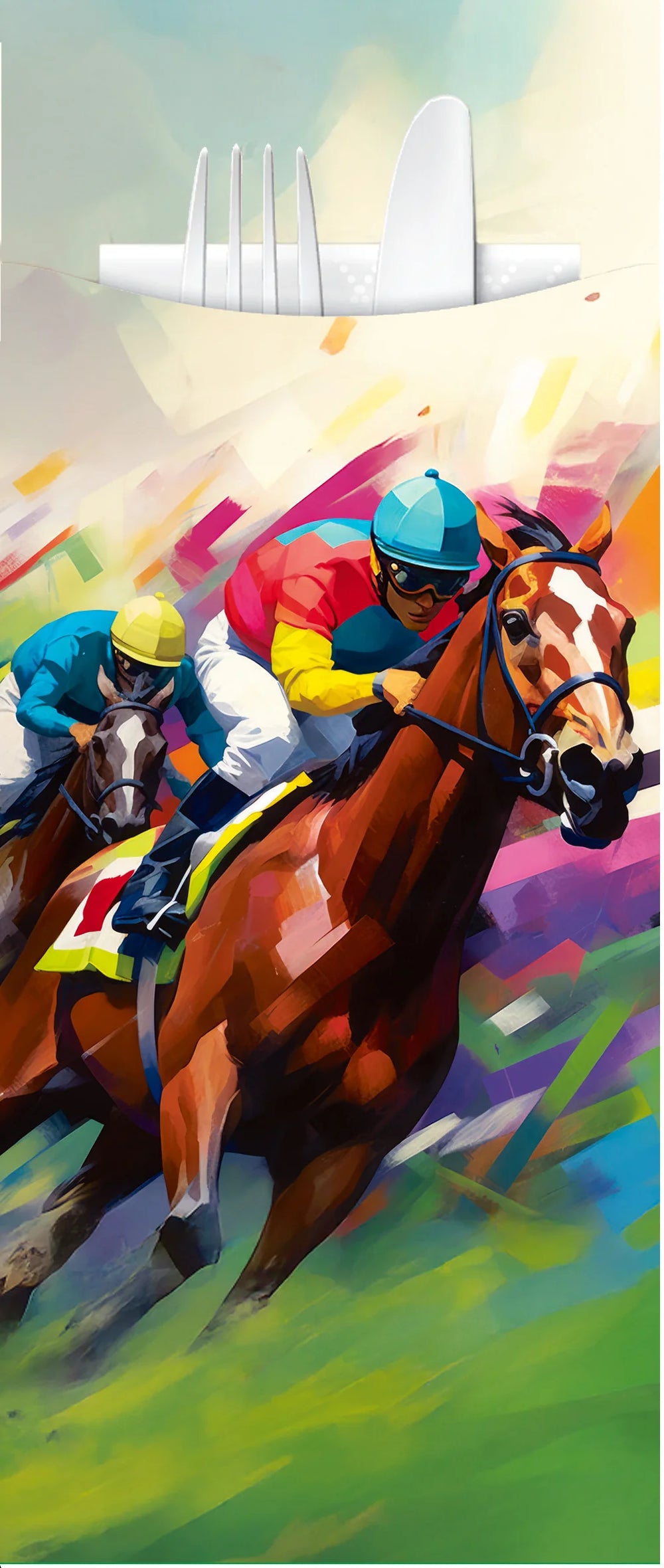 Yiassoo Race Day Cutlery Pouch 85 x 200mm with 3ply White Napkin