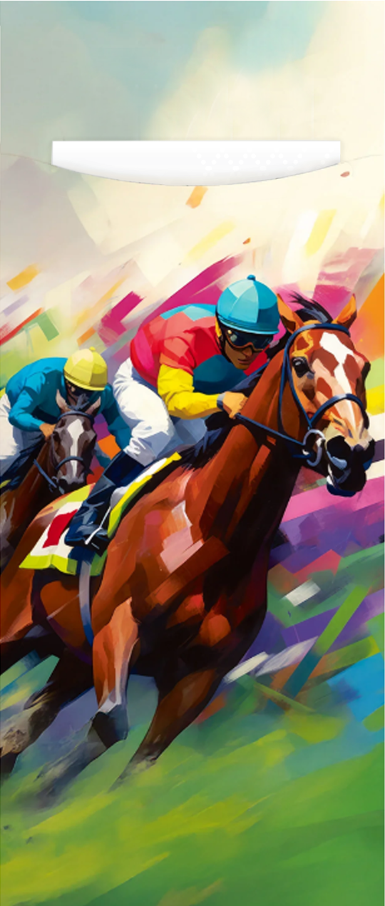 race day cutlery pouch with napkin, no cutlery