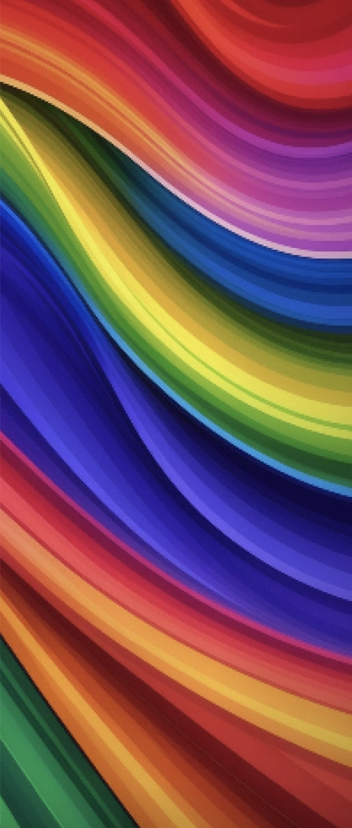 Back of Rainbow Cutlery Pouch