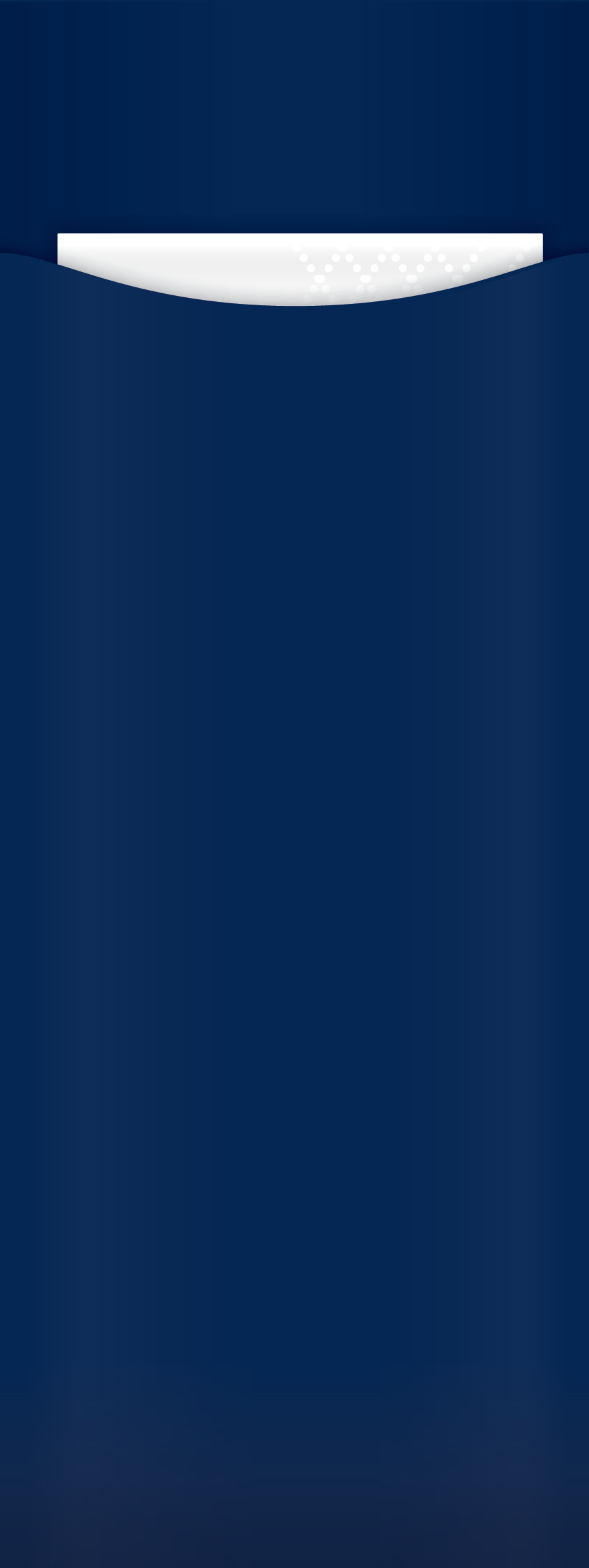 navy blue slim cutlery pouch with 2ply white napkin