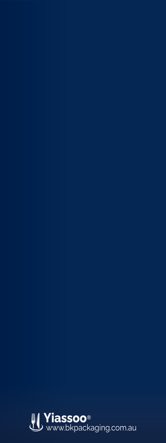 back of navy slim cutlery pouch with logo