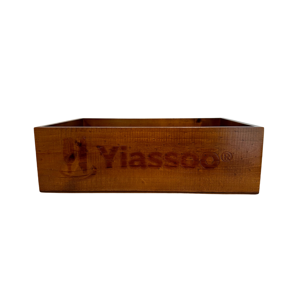 wooden presentation box for yiassoo cutlery pouches