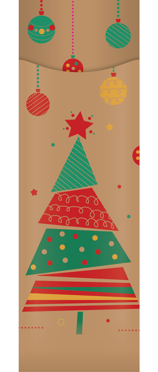christmas paper cutlery pouch only