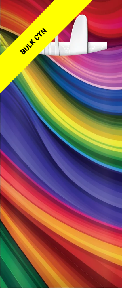 Yiassoo Rainbow Cutlery Pouch 85 x 200mm with 3ply White Napkin