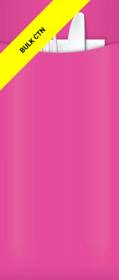 Yiassoo Pink Cutlery Pouch 85 x 200mm with 3ply White Napkin