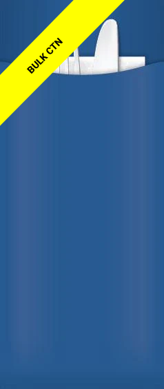 Yiassoo Blue Cutlery Pouch 85 x 200mm with 3ply White Napkin