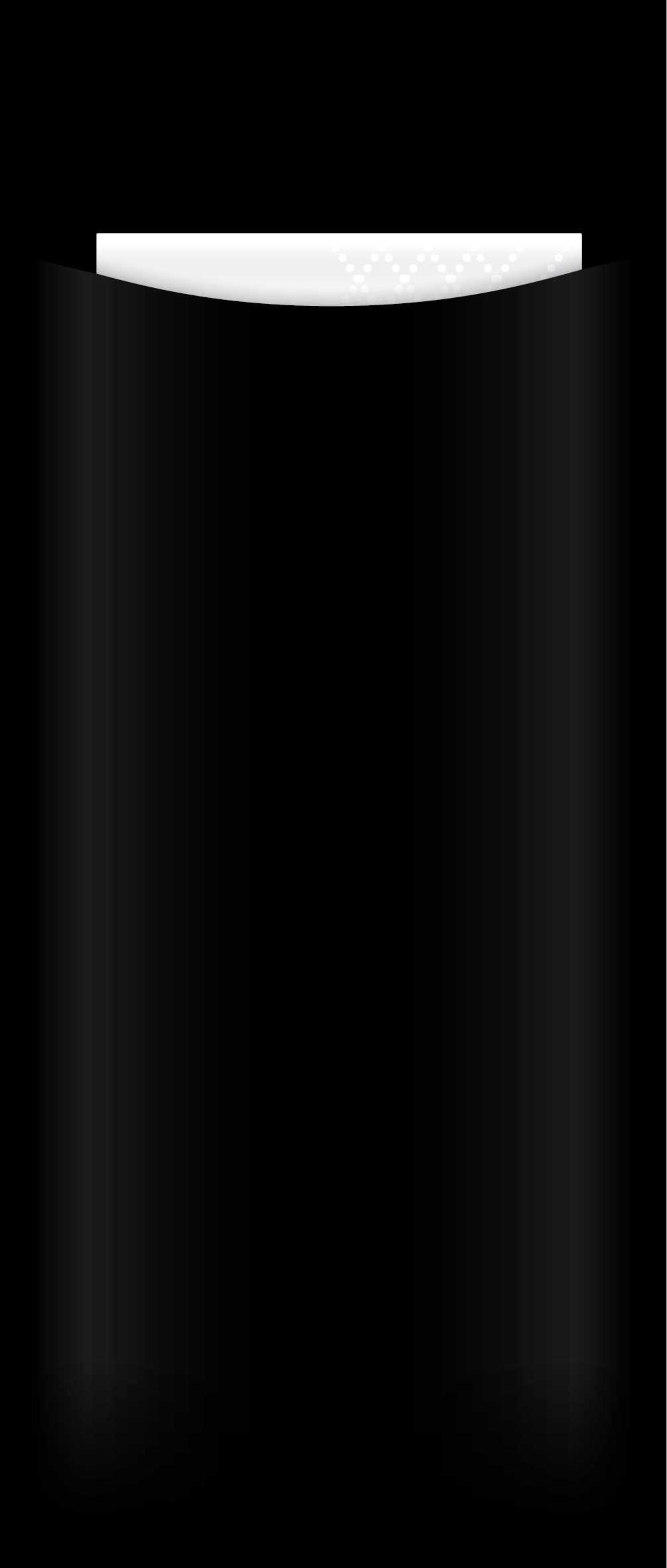 black cutlery pouch with white napkin