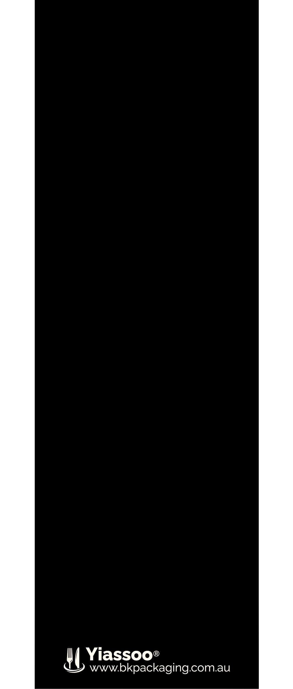 black slim pouch rear with logo