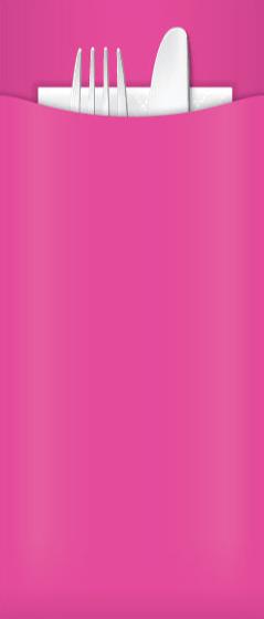 Pink Cutlery Pouch 85 x 200