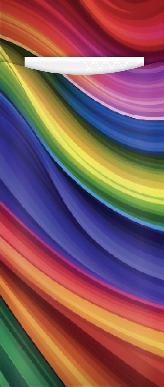 Yiassoo Rainbow Cutlery Pouch 85 x 200mm with 3ply White Napkin